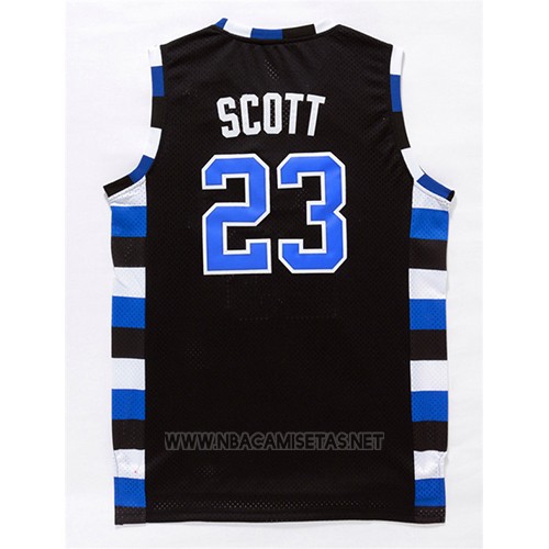 Camiseta Pelicula Tree Hill Nathan Scott NO 23 Negro